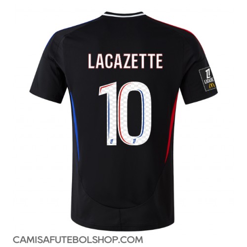 Camisa de time de futebol Olympique Lyonnais Alexandre Lacazette #10 Replicas 2º Equipamento 2024-25 Manga Curta